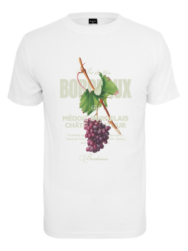 Bordeaux T-shirt white