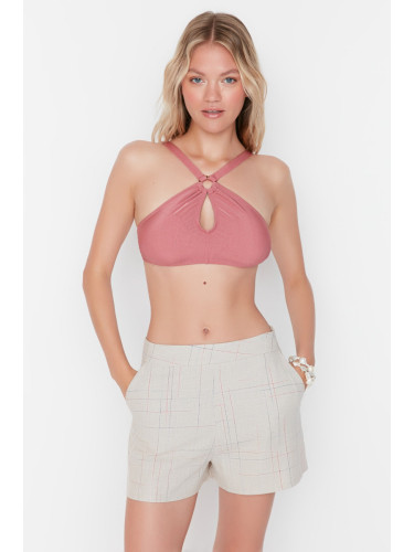 Trendyol Linen Textured Ecru Beach Shorts