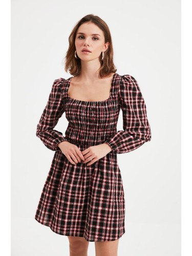 Trendyol Black Petite Square Collar Dress