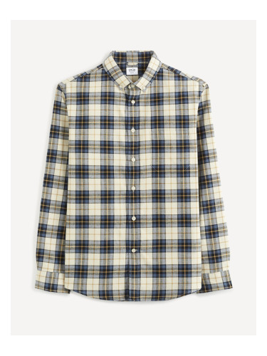 Celio Plaid Cotton Shirt - Men