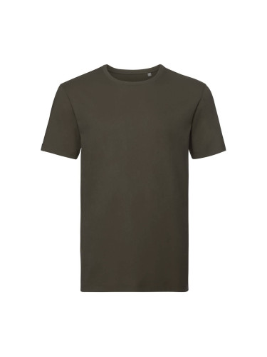 Olive Men's T-shirt Pure Organic Russell