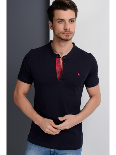 T8560 DEWBERRY T-SHIRT-LIGHT NAVY BLUE