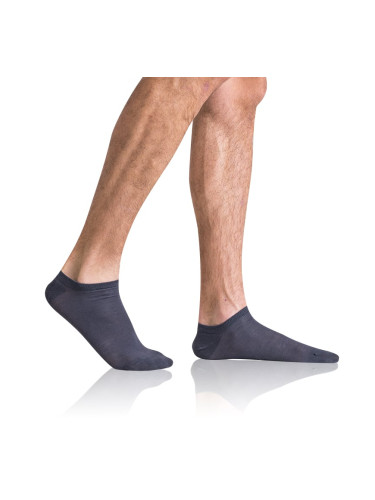 Bellinda 
GREEN ECOSMART MEN IN-SHOE SOCKS - Men's eco ankle socks - gray highlights