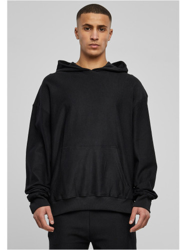 Rib Terry Boxes Hoody Black