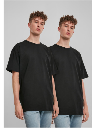 Organic Base T-Shirt 2-Pack Black+Black