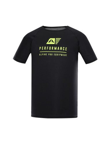 Men's functional T-shirt with cool-dry ALPINE PRO PANTHER black
