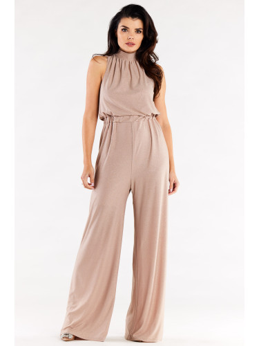 Awama Woman's Jumpsuit A555 Beige