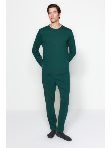 Trendyol Green Regular Fit Knitted Pajama Set