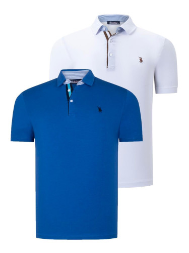 DUAL SET T8582 DEWBERRY MENS T-SHIRT-WHITE-SAKS