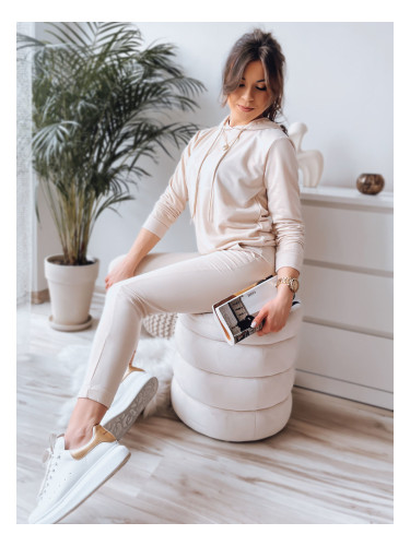 Komplet damski dresowy MIGEL jasnobeżowy Dstreet