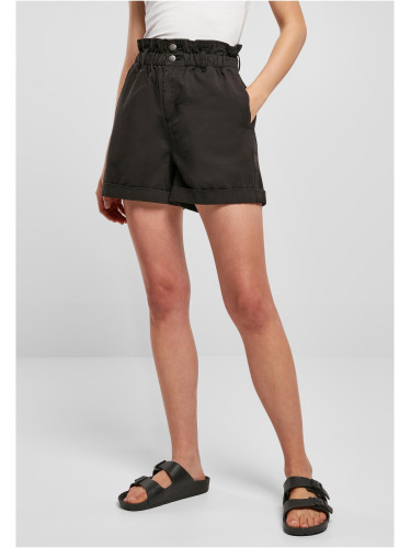 Women's Paperbag Shorts - Black