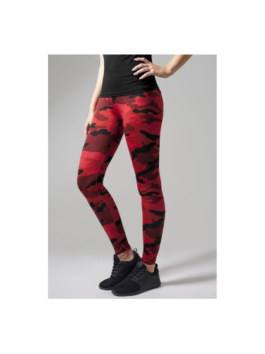 Women's red camo leggings