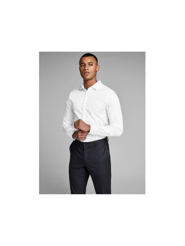 White slim fit shirt Jack & Jones Parma - Men