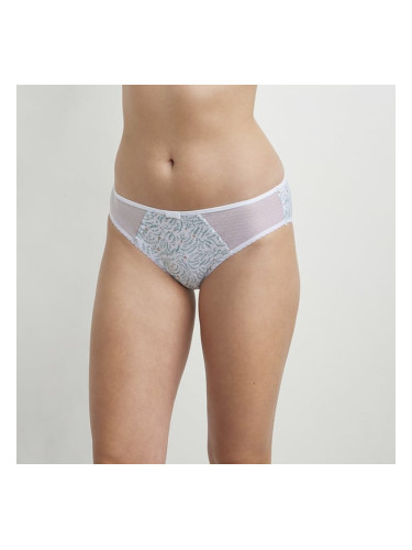 DIM GENEROUS COTTON BIO SLIP - Women's bio cotton panties - white - blue