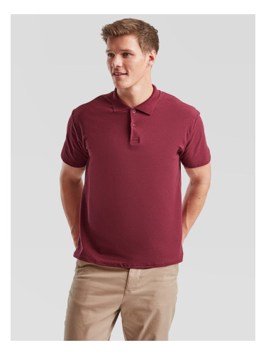 Burgundy Men's Polo Shirt Original Polo Friut of the Loom