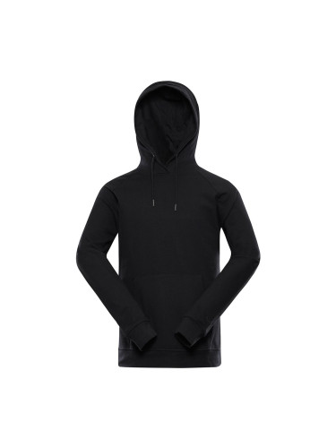 Black men's basic hoodie NAX Geoc