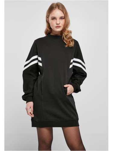 Women's Oversized College Sweat Dress Black