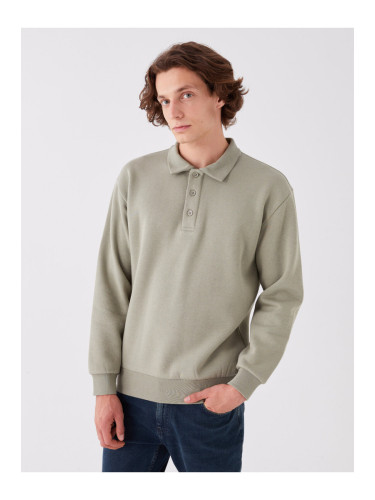 LC Waikiki Polo Neck Long Sleeve Men's Sweatshirt