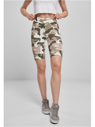 Women's High Waisted Shorts Camo Tech Cycle Dukrose camo
