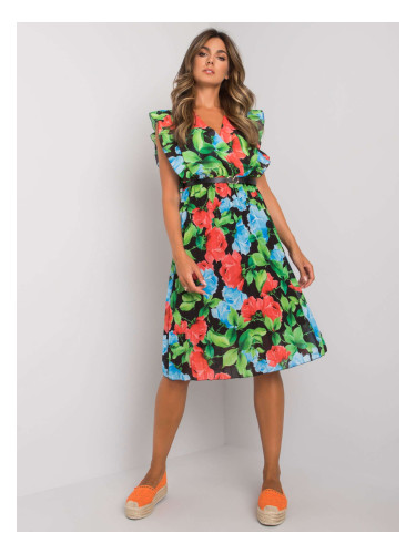 Black and red pleated dresses