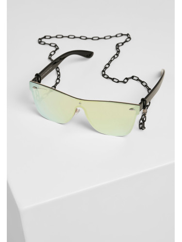 103 Chain sunglasses black/gold mirror