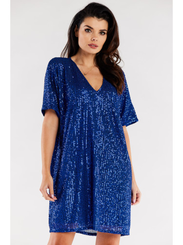 Awama Woman's Dress A566 Blue