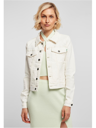 Women's Organic Denim Jacket Offwhite Raw