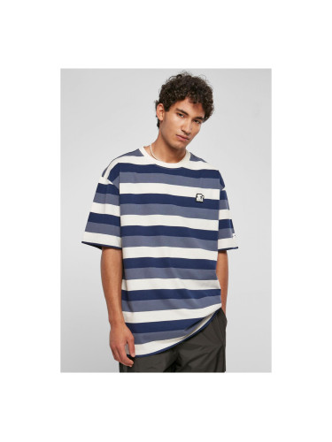 Starter Sun Stripes Oversize T-Shirt Navy Blue/Vintage Blue/Pale White