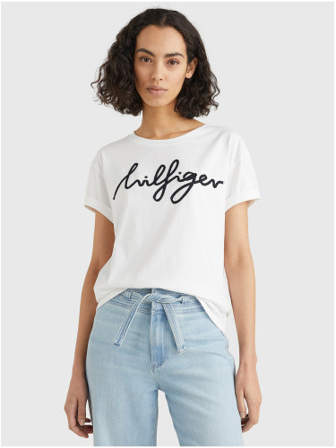 White Women's T-Shirt Tommy Hilfiger - Women