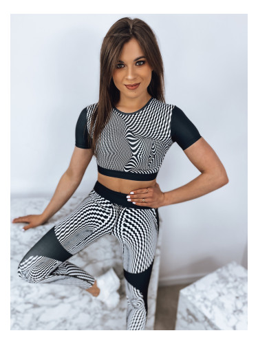 Komplet damski sportowy OPTICAL czarny Dstreet