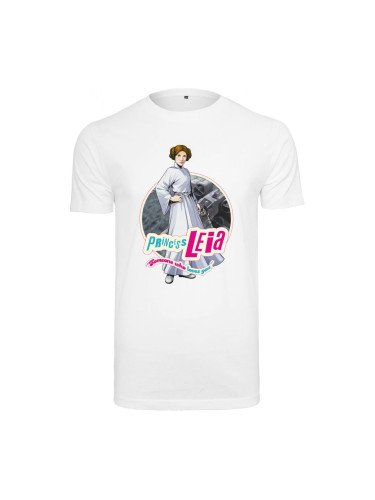 White T-shirt with Star Wars Leia logo
