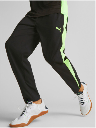 Green-black mens sports sweatpants Puma Fit Woven - Men