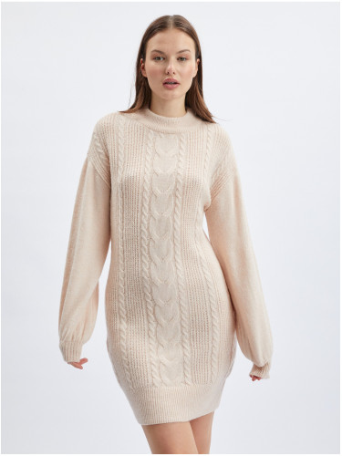 Orsay Beige Women's Sweater Dress - Ladies