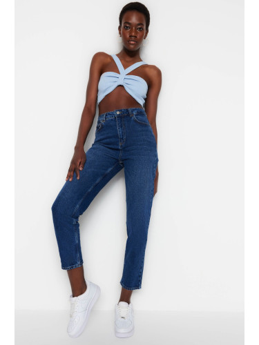 Дамски дънки. Trendyol High Waist