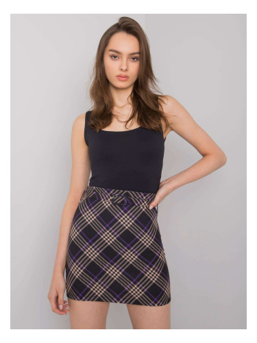 Limeira black-purple mini skirt