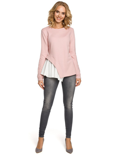 Made Of Emotion Woman's Blouse M333 Powder Pink
