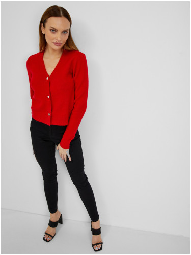 Orsay Red Women's Cardigan with Wool - Women's