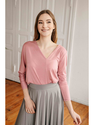 By Your Side Woman's Blouse Aloe Antic Rose