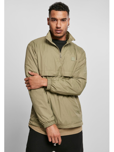 Stand Up Collar Pull Over Jacket khaki