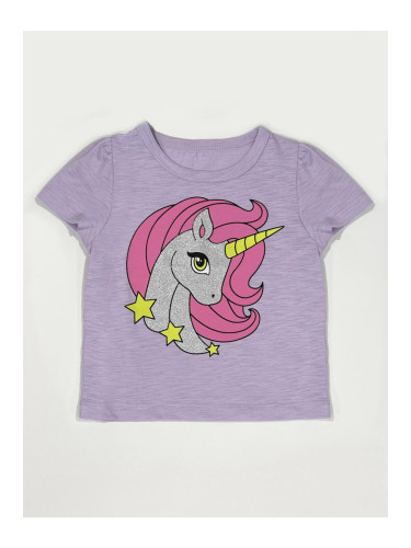 Denokids Unicorn Lilac Girl's T-shirt