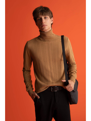 DEFACTO Slim Fit Turtleneck Pullover