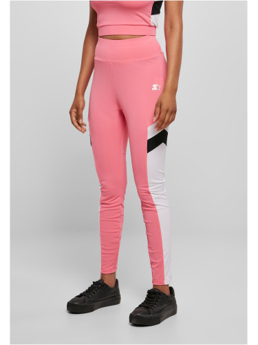 Women's high-waisted starter sports leggings pnkgrpfrt/wht/blk