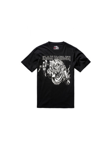 Iron Maiden Tee Shirt Design 3 (glows in dark pigment) black