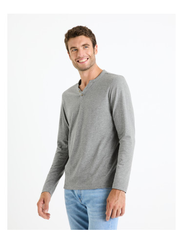 Celio Long Sleeve T-Shirt Fegetiml - Mens
