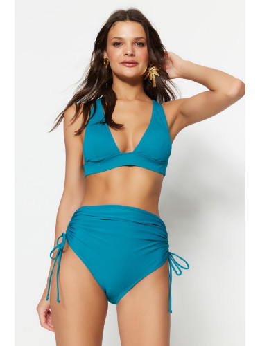 Trendyol масло тунел висока талия бикини дъна с редовни крака