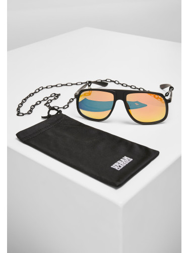 107 Retro blk/yellow chain sunglasses