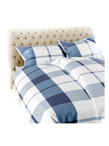 Edoti Checked flannel bedding A774