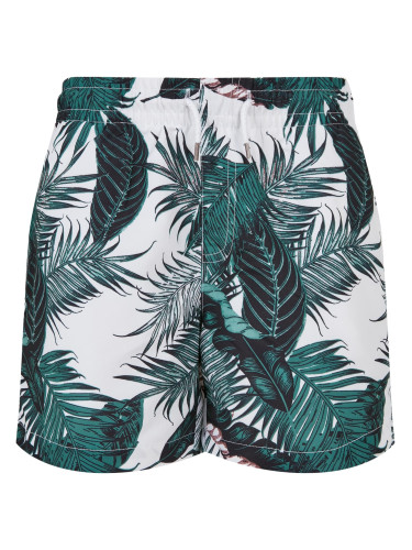 Boys' swimsuit with palm leaf pattern aop