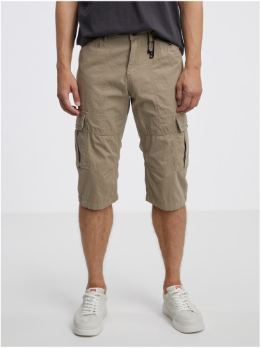 Beige Men's Shorts with Pockets Tom Tailor - Men