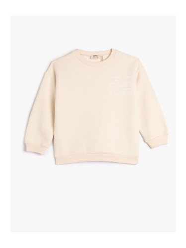 Koton Basic Sweatshirt Ruffled Crew Neck